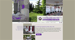 Desktop Screenshot of hostelleriedespins.com